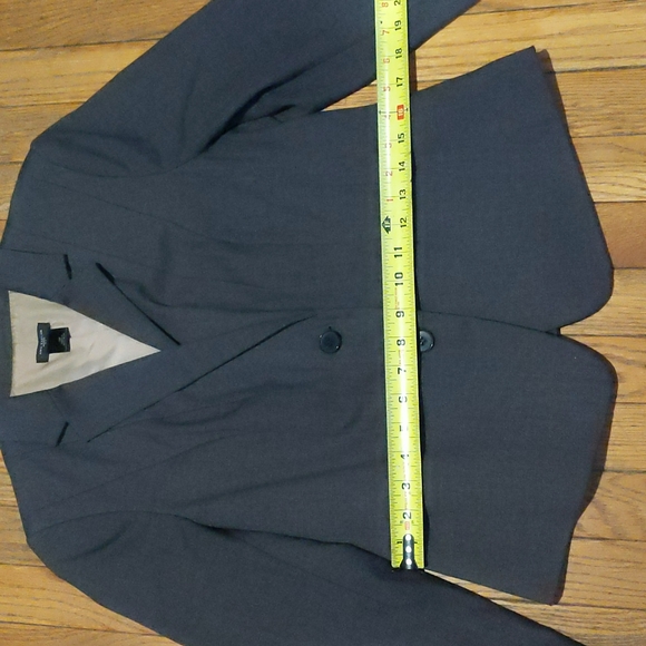 Ann Taylor, brown with tan undertones blazer, 10P - Picture 4 of 7